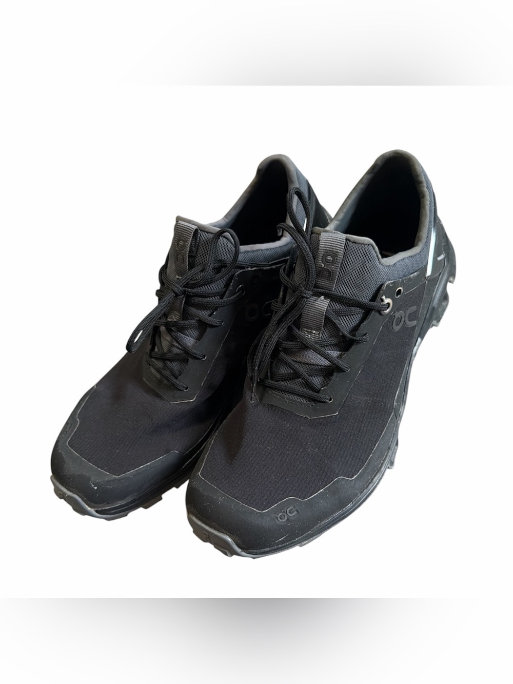 On Cloudventure Peak Trail Running Black Performance Athletic Shoes Size 7.5